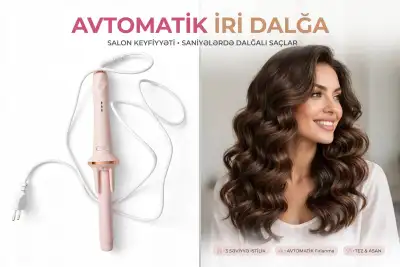 3 ədəd Saç Buran Maşa - Avtomatik + Zilan + Afro - Hamısı 30 AZN
